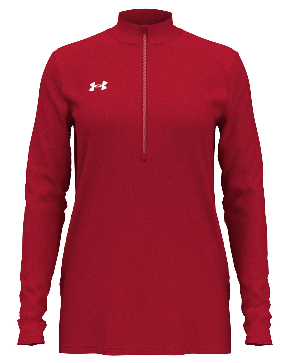  Under Armour Ladies Team Tech Half-Zip-Under Armour-Red/White-XS-Thread Logic