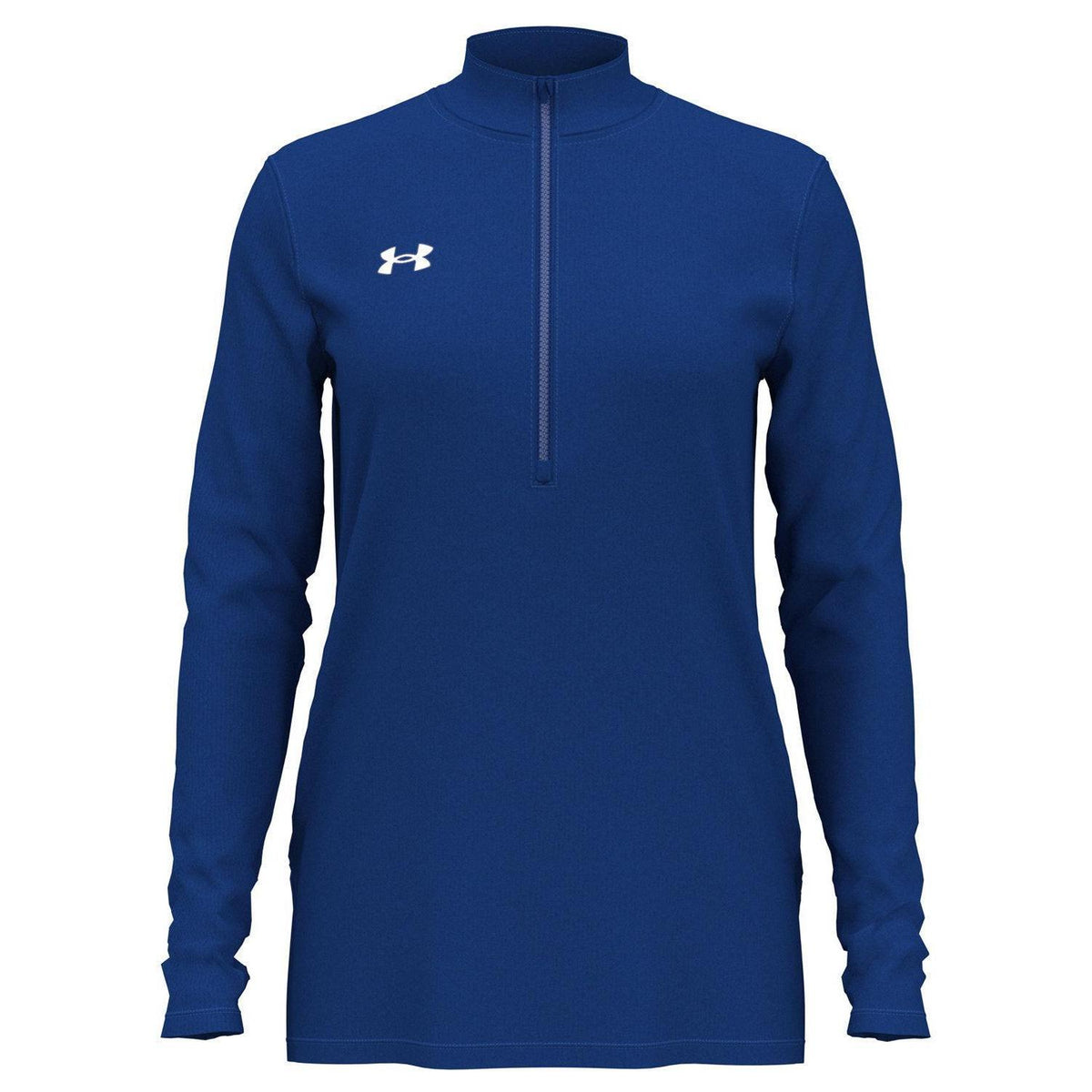 no-logo  Under Armour Ladies Team Tech Half-Zip-Under Armour-Royal/White-XS-Thread Logic
