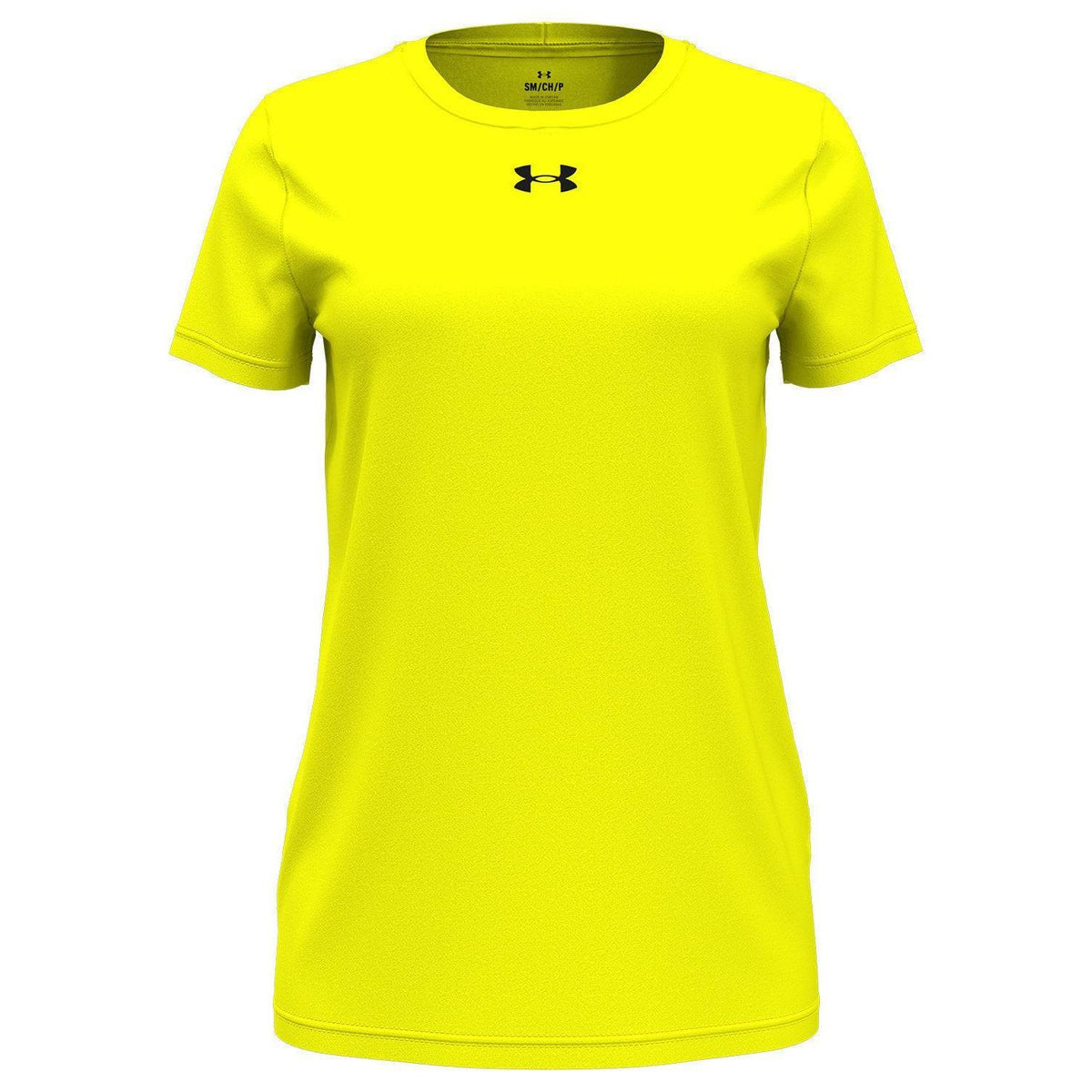 no-logo Under Armour Ladies Team Tech T-Shirt-Under Armour-Hi-Vis Yellow-XS-Thread Logic
