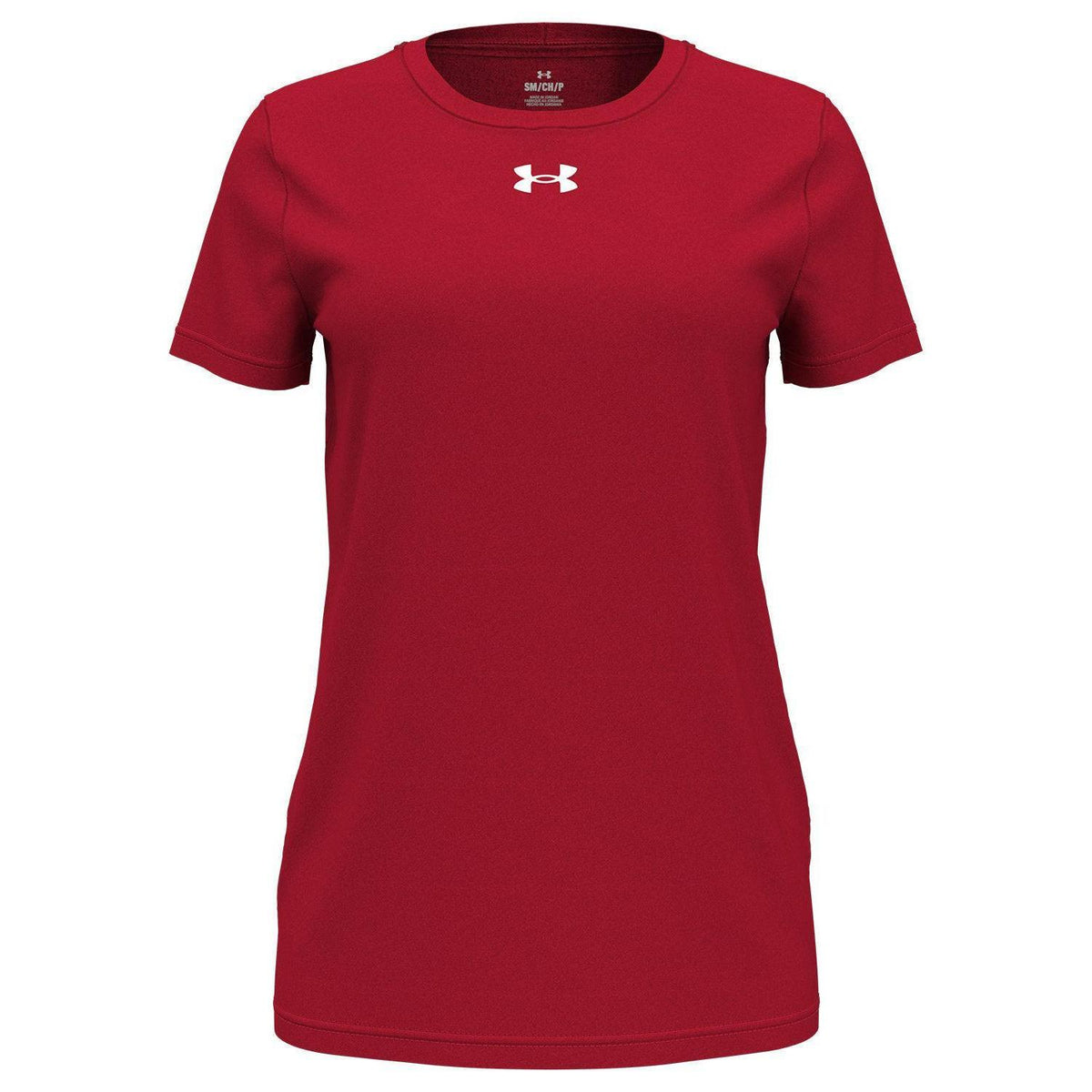 no-logo Under Armour Ladies Team Tech T-Shirt-Under Armour-Red/White-XS-Thread Logic