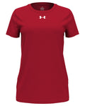 Under Armour Ladies Team Tech T-Shirt-Under Armour-Red/White-XS-Thread Logic