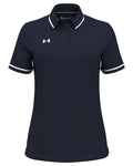 Under Armour Ladies Tipped Teams Performance Polo-Under Armour-Midnight Navy/White-XS-Thread Logic