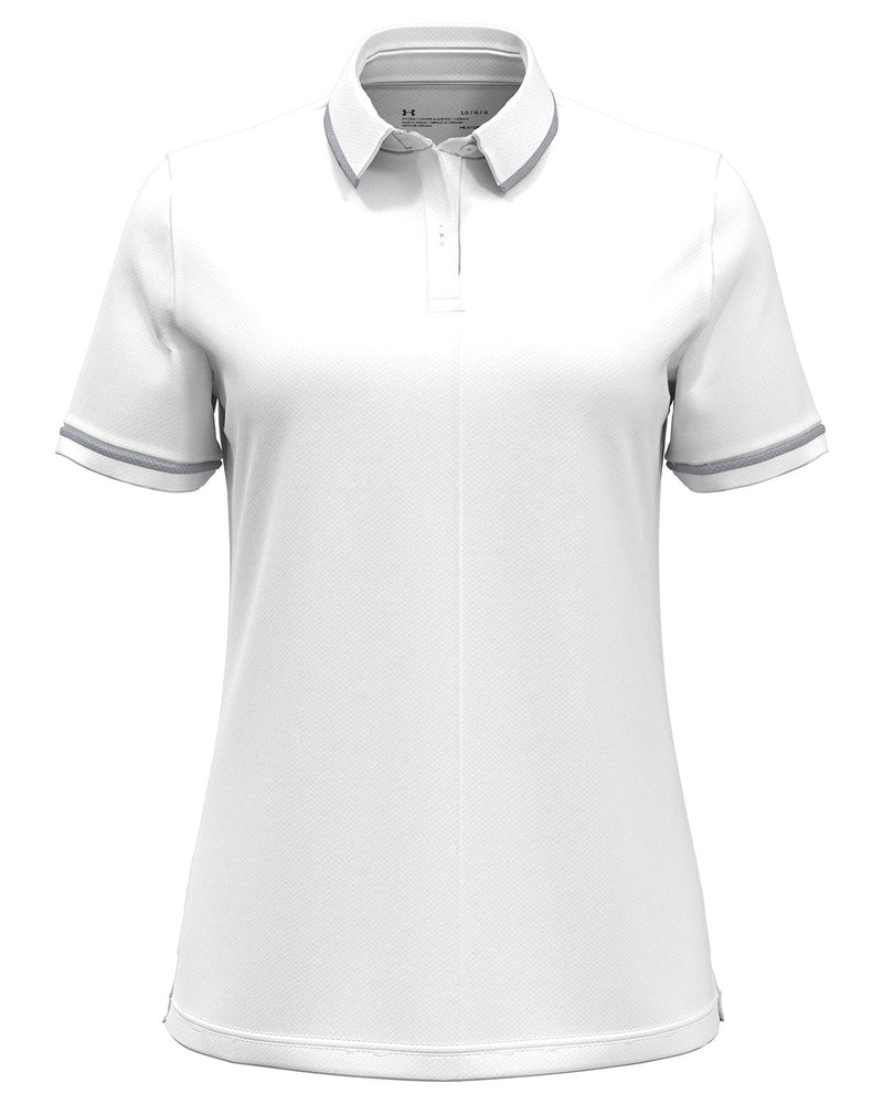 Under Armour Ladies Tipped Teams Performance Polo-Under Armour-White-XS-Thread Logic