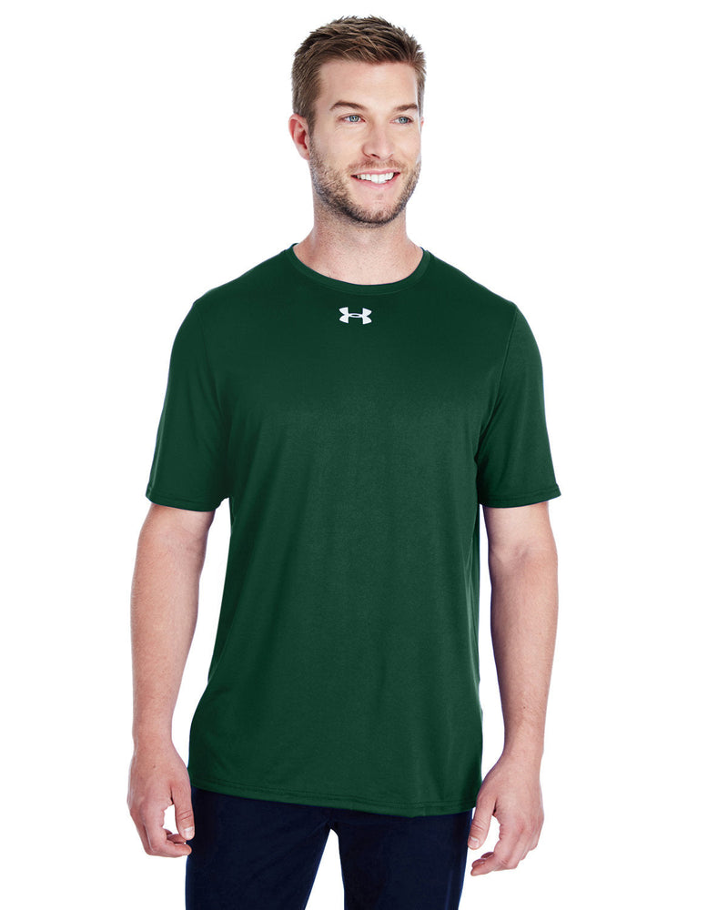  Under Armour Locker T-Shirt 2.0-Men's T Shirts-Under Armour-Forest Green/Metallic Silver-S-Thread Logic