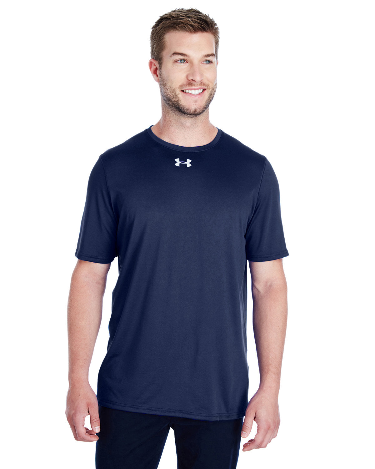  Under Armour Locker T-Shirt 2.0-Men's T Shirts-Under Armour-Midnight Navy/Metallic Silver-S-Thread Logic