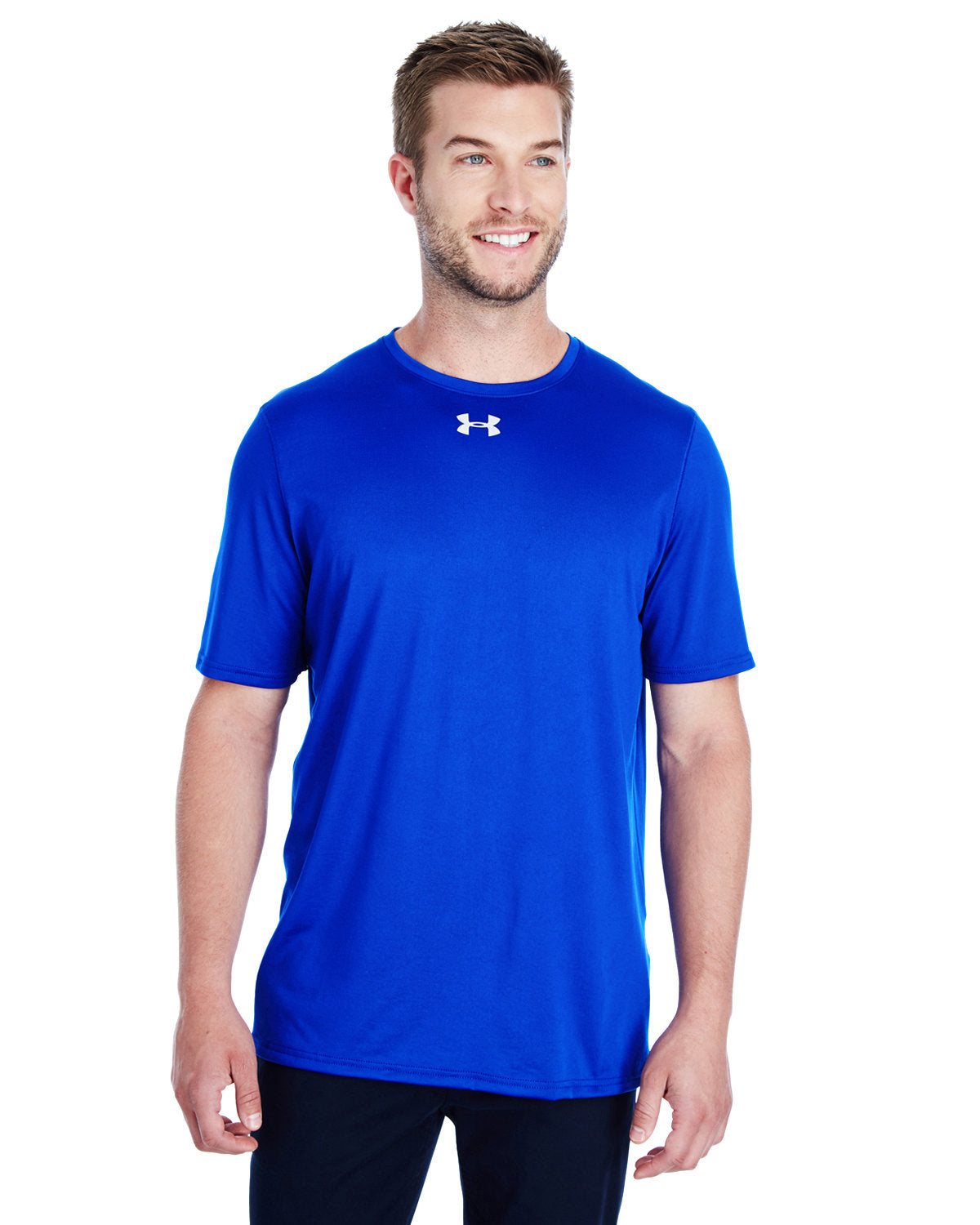  Under Armour Locker T-Shirt 2.0-Men's T Shirts-Under Armour-Royal/Metallic Silver-S-Thread Logic