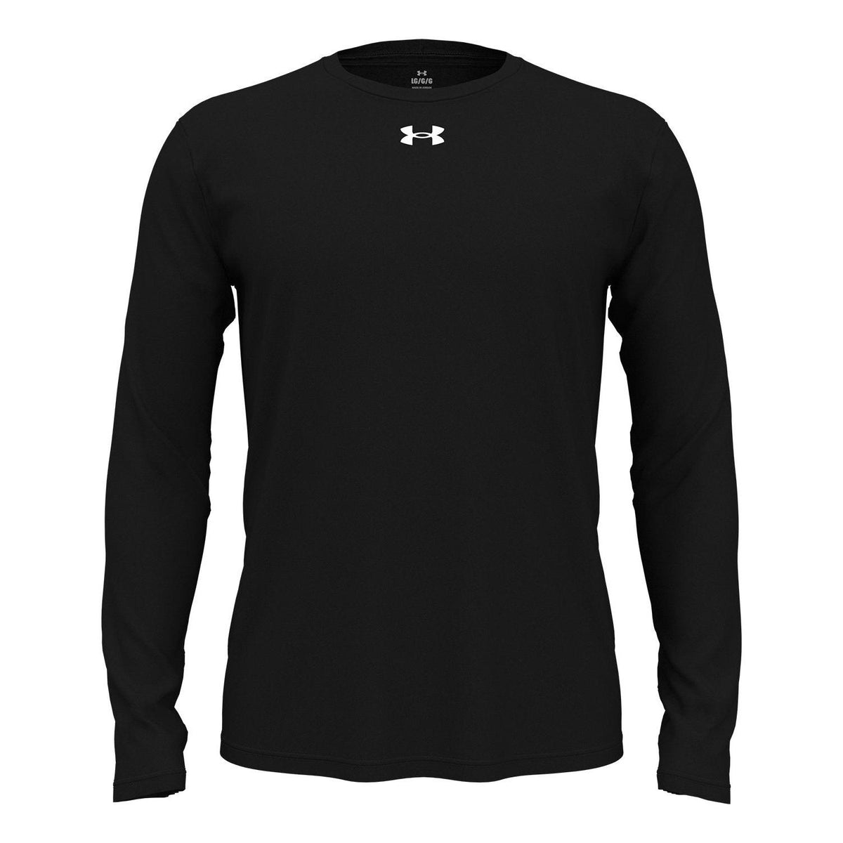 no-logo  Under Armour Team Tech Long-Sleeve T-Shirt-Under Armour-Black/White-S-Thread Logic