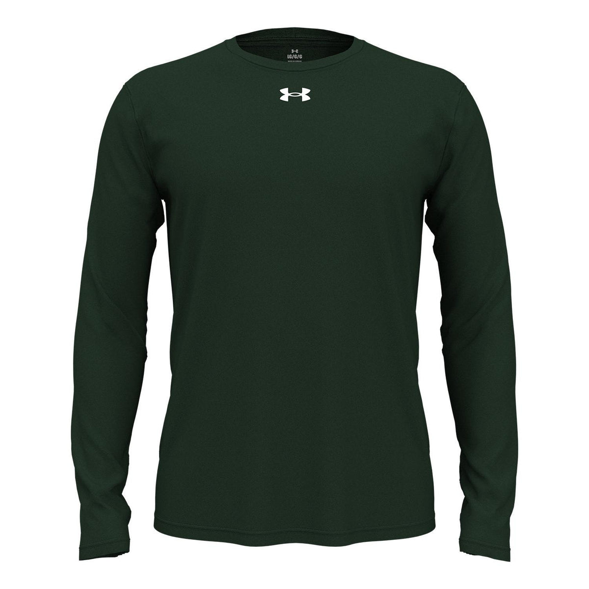 no-logo  Under Armour Team Tech Long-Sleeve T-Shirt-Under Armour-Forest Green-S-Thread Logic