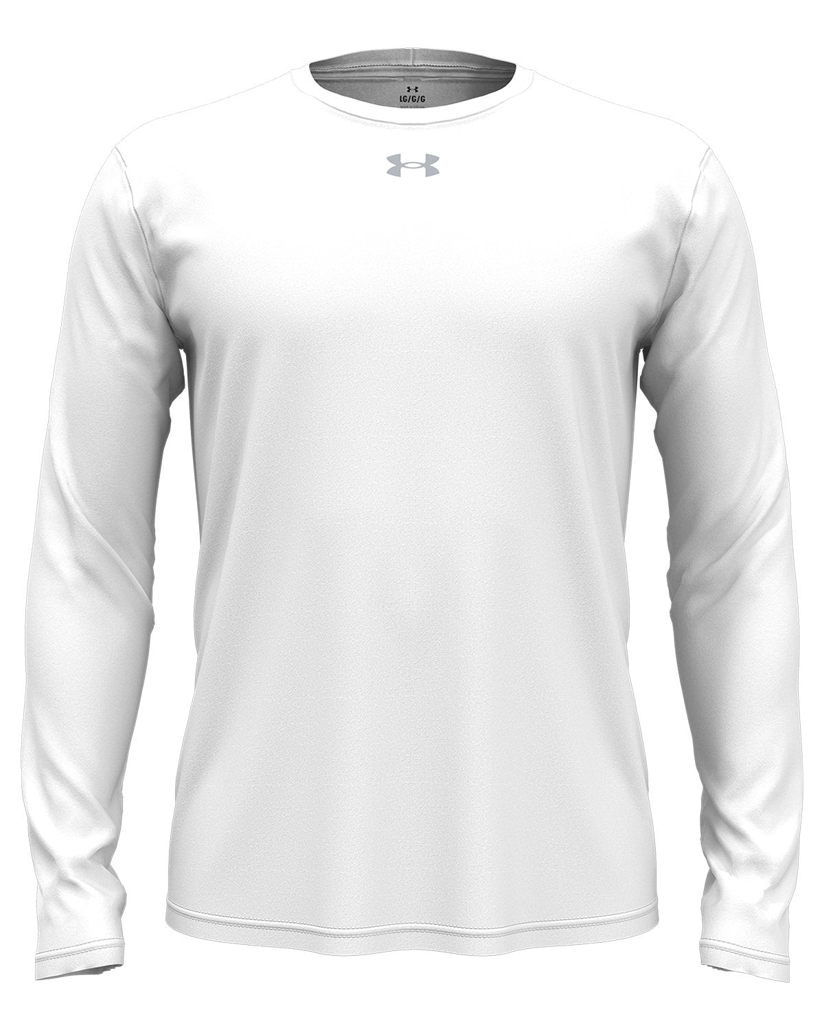  Under Armour Team Tech Long-Sleeve T-Shirt-Under Armour-White-S-Thread Logic