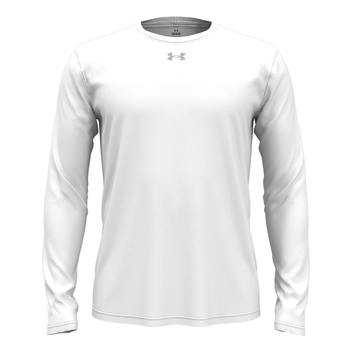 no-logo  Under Armour Team Tech Long-Sleeve T-Shirt-Under Armour-White-S-Thread Logic