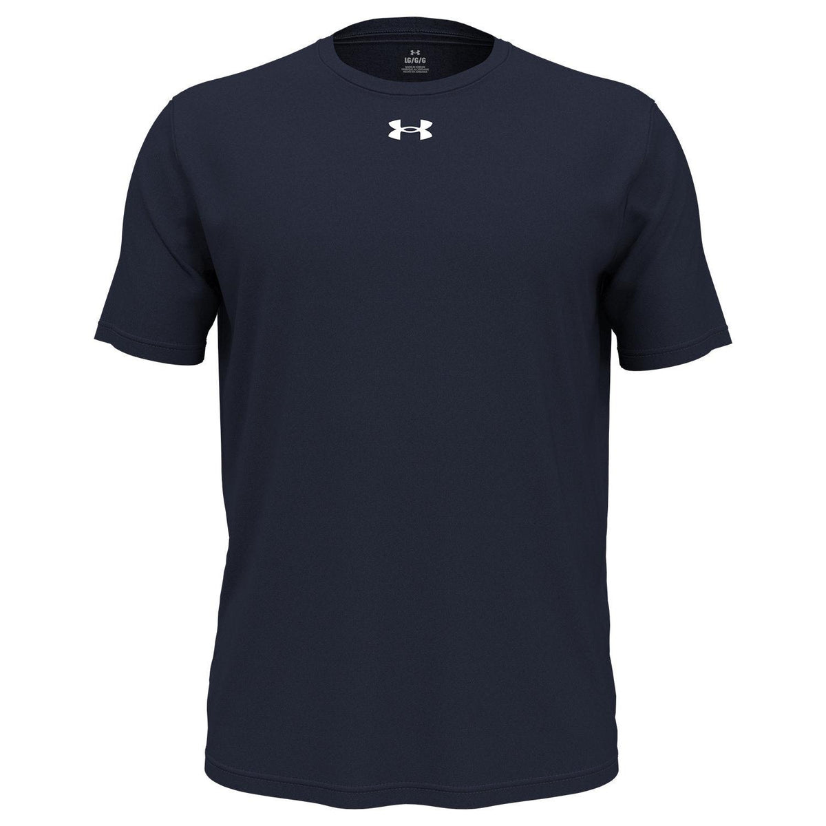 no-logo  Under Armour Team Tech T-Shirt-Under Armour-Midnight Navy/White-S-Thread Logic