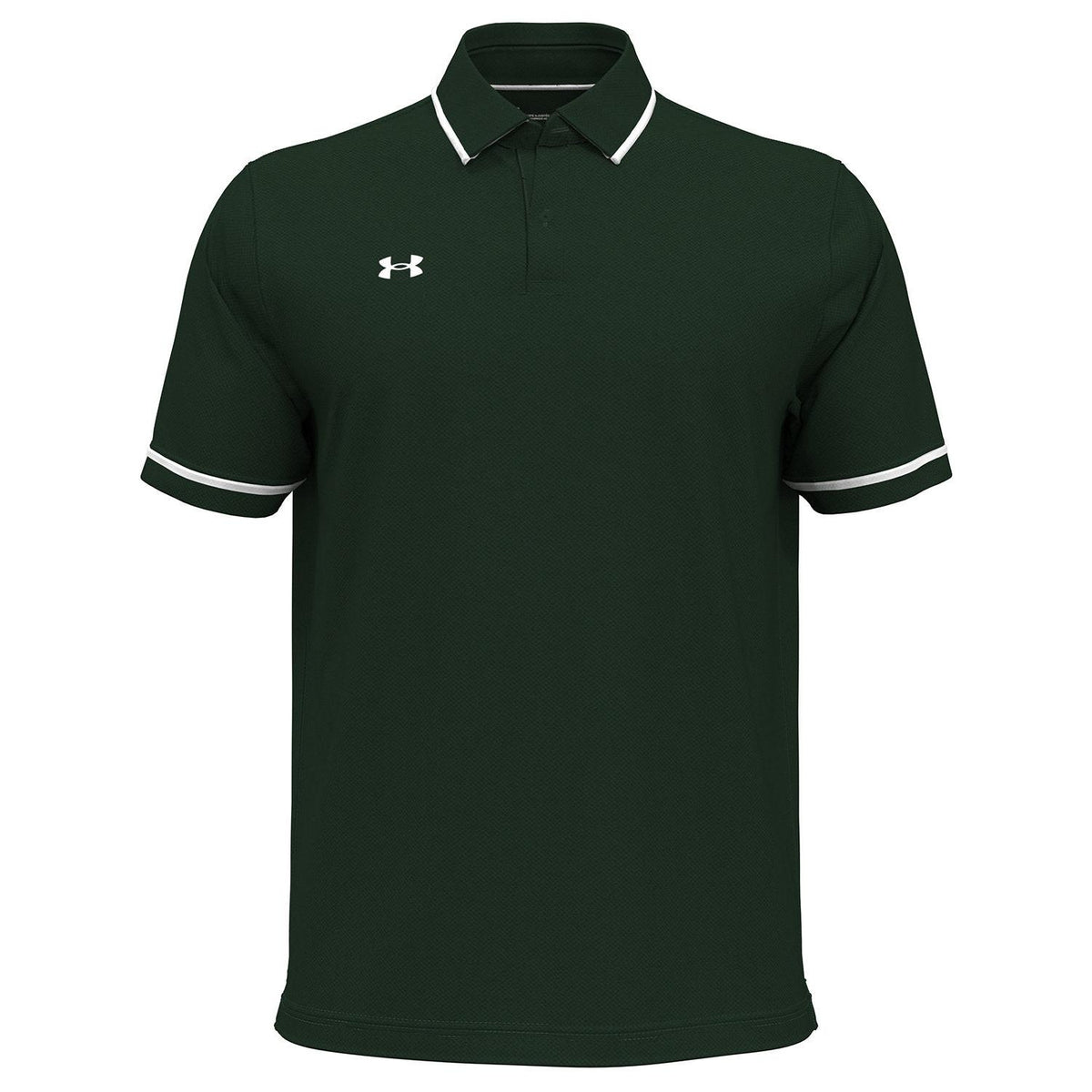 no-logo Under Armour Tipped Teams Performance Polo-Under Armour-Forest Green-S-Thread Logic