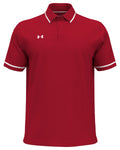 Under Armour Tipped Teams Performance Polo-Under Armour-Red/White-S-Thread Logic