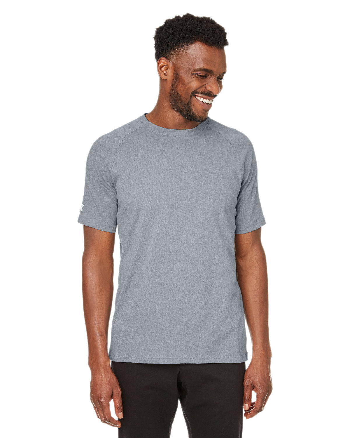  Under Armour Unisex Athletics T-Shirt-Under Armour-Heather/White-S-Thread Logic