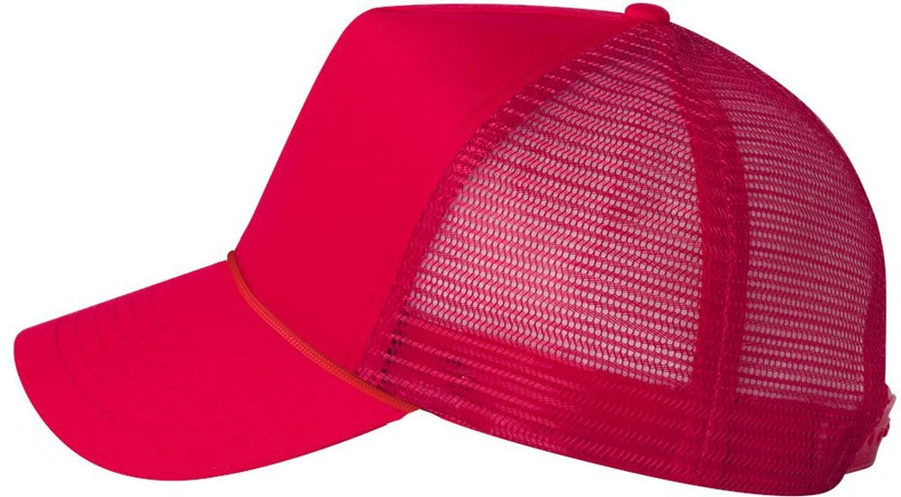 no-logo Valucap Five-Panel Mesh-Back Trucker Cap-Headwear-Valucap-Thread Logic 