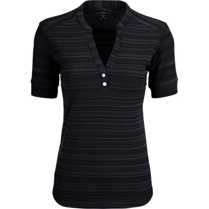no-logo Vansport Ladies Strata Textured Henley-Ladies Polos-Thread Logic