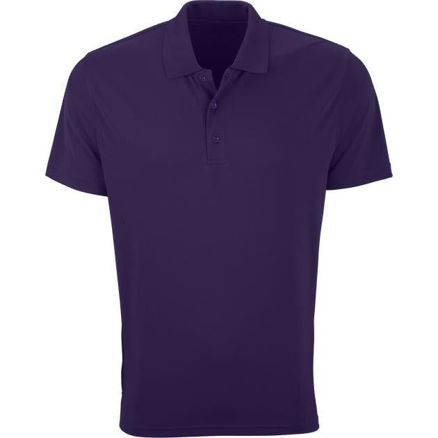 no-logo Vansport Omega Solid Mesh Tech Polo-Men's Polos-Thread Logic