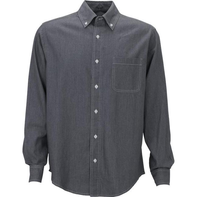 no-logo Vantage Hudson Denim Shirt-Men's Dress Shirts-Thread Logic