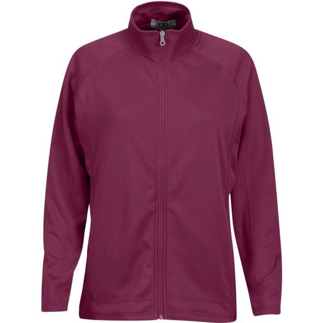 no-logo Vantage Ladies Brushed Back Micro-Fleece Full-Zip Jacket-Ladies Jackets-Thread Logic