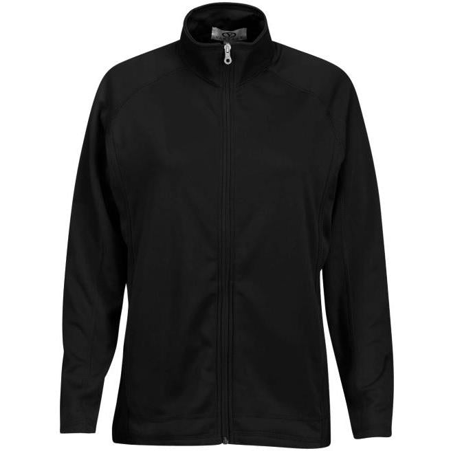 no-logo Vantage Ladies Brushed Back Micro-Fleece Full-Zip Jacket-Ladies Jackets-Thread Logic