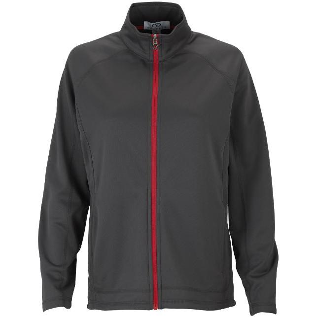 no-logo Vantage Ladies Brushed Back Micro-Fleece Full-Zip Jacket-Ladies Jackets-Thread Logic