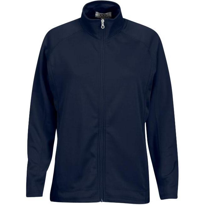 no-logo Vantage Ladies Brushed Back Micro-Fleece Full-Zip Jacket-Ladies Jackets-Thread Logic