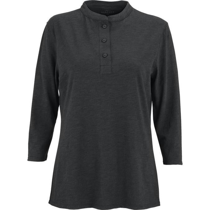 no-logo Vantage Ladies Cambridge Henley-Ladies T Shirts-Thread Logic
