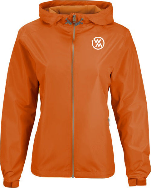 Ladies orange hot sale waterproof jacket