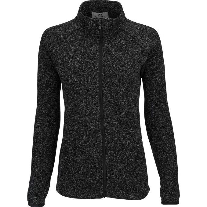 no-logo Vantage Ladies Summit Sweater-Fleece Jacket-Ladies Jackets-Thread Logic