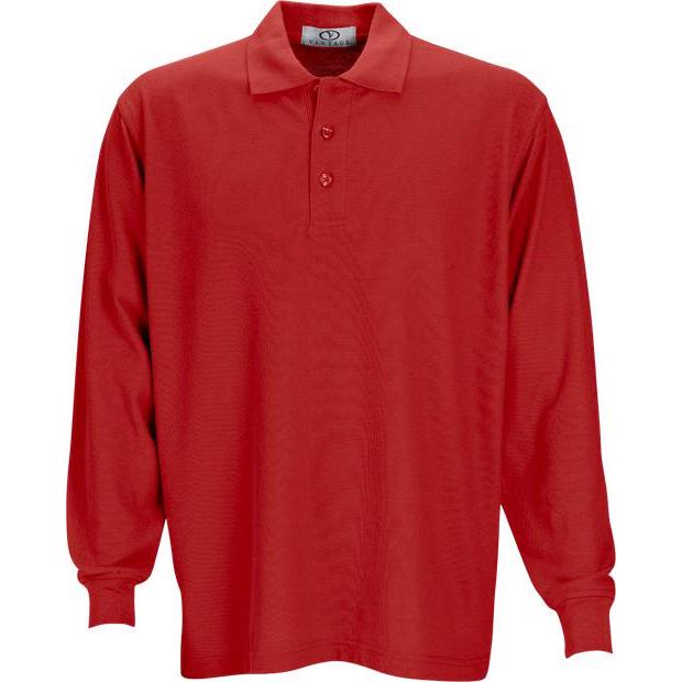 no-logo Vantage Long Sleeve Soft-Blend Double-Tuck Pique Polo-Men's Polos-Thread Logic