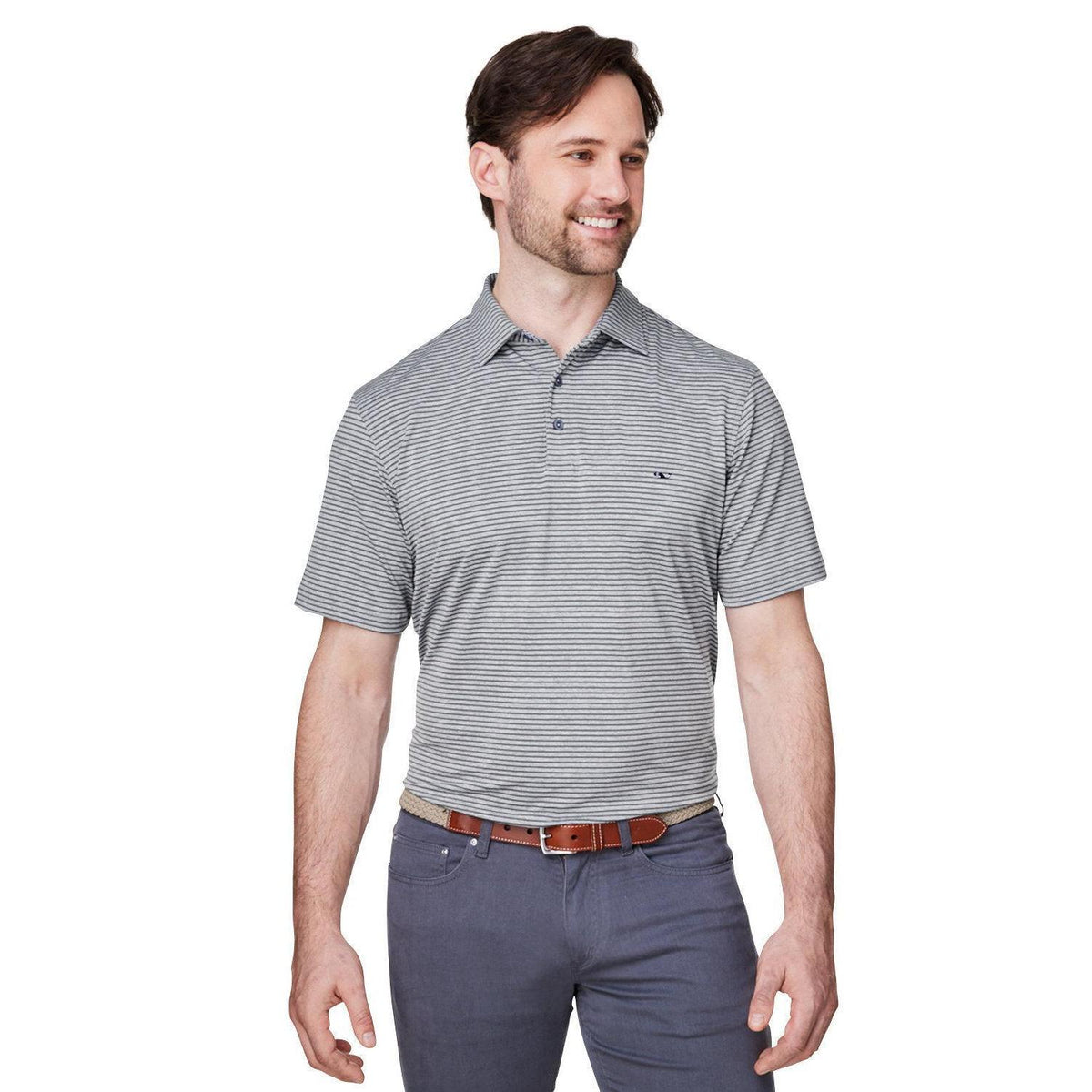 no-logo  Vineyard Vines Bradley Stripe Sankaty Polo-Polos-Vineyard Vines-Hammerhead-S-Thread Logic