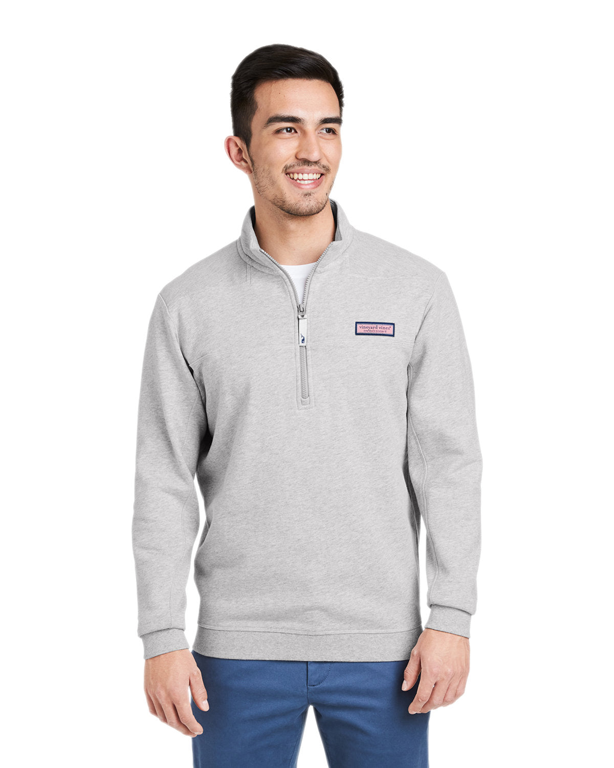  Vineyard Vines Collegiate Shep Shirt-Knits and Layering-Vineyard Vines-Grey Heather-S-Thread Logic