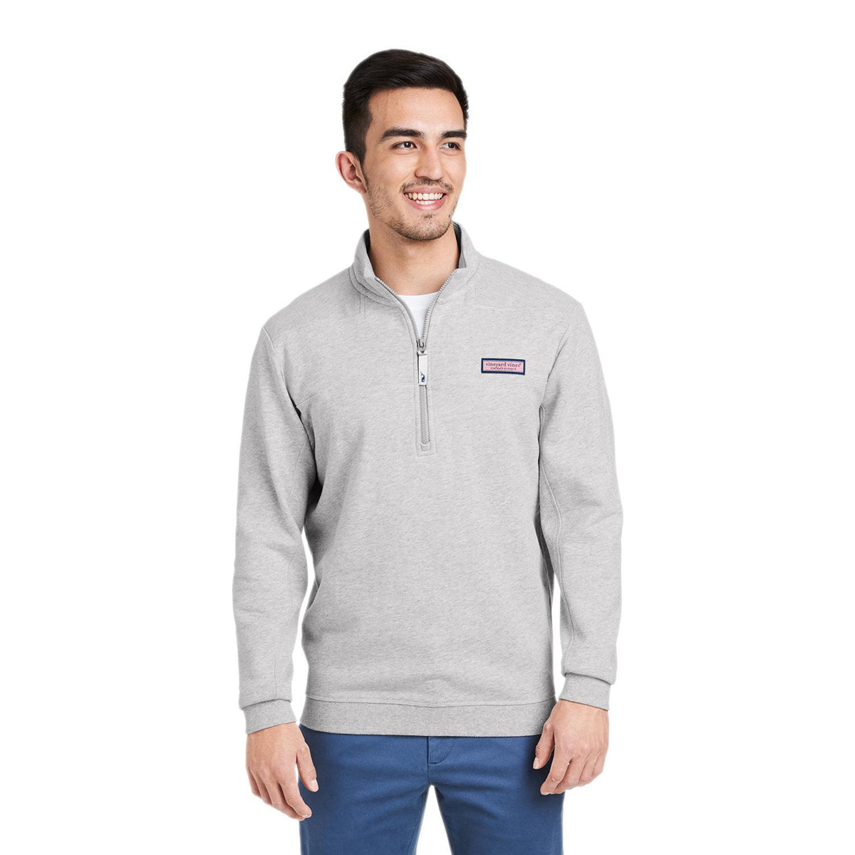 no-logo  Vineyard Vines Collegiate Shep Shirt-Knits and Layering-Vineyard Vines-Grey Heather-S-Thread Logic