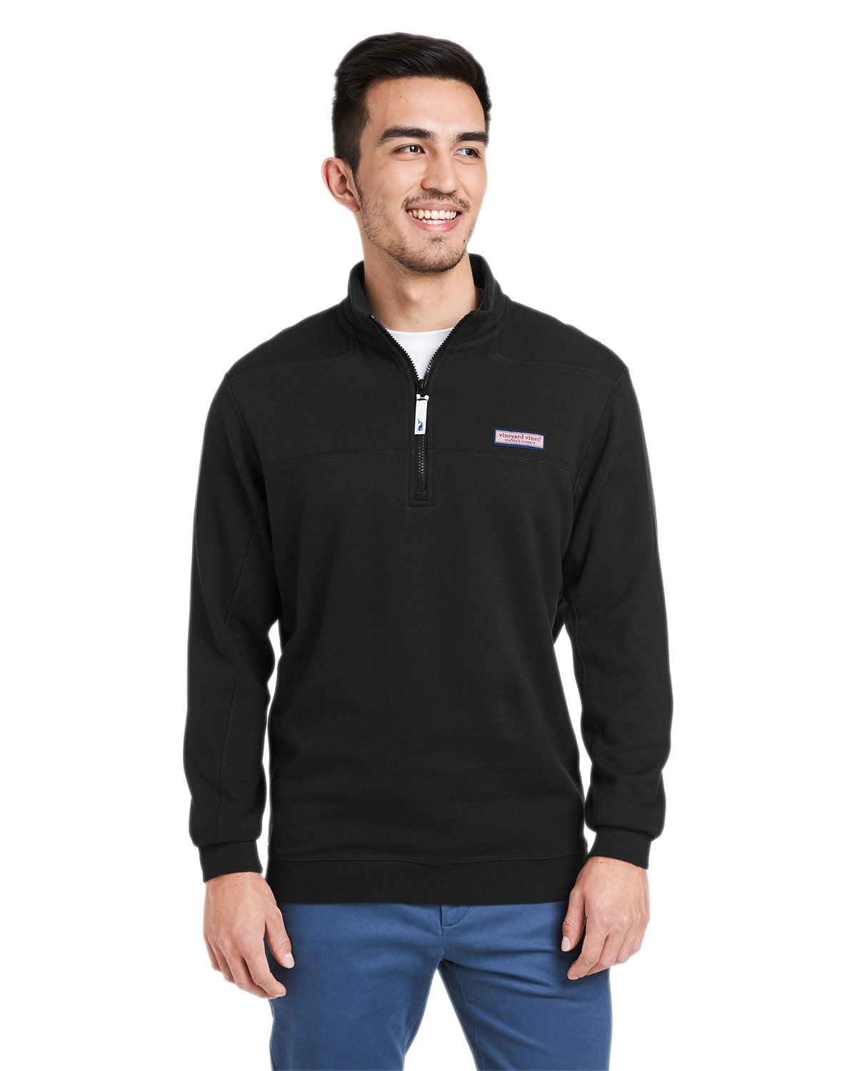  Vineyard Vines Collegiate Shep Shirt-Knits and Layering-Vineyard Vines-Jet Black-S-Thread Logic
