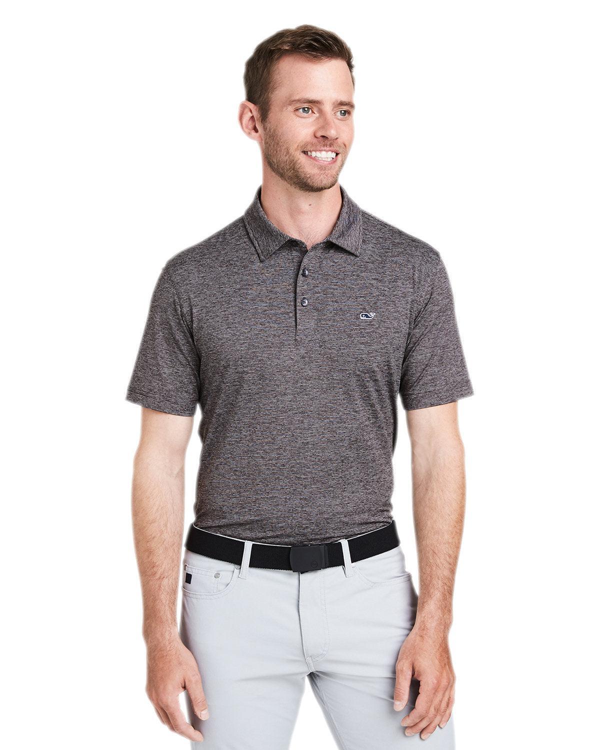 Vineyard Vines Destin Stripe Sankaty Polol With Custom Embroidery