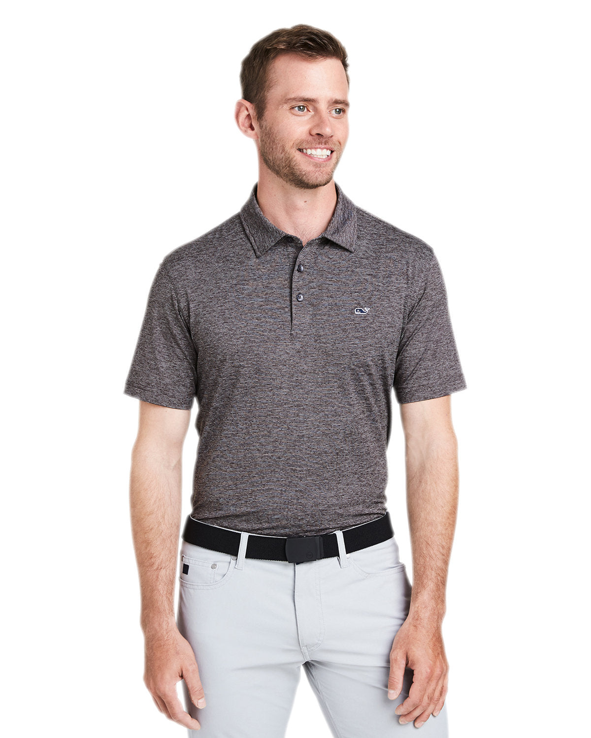  Vineyard Vines Destin Stripe Sankaty Polo-Polos-Vineyard Vines-Evening Sky-S-Thread Logic