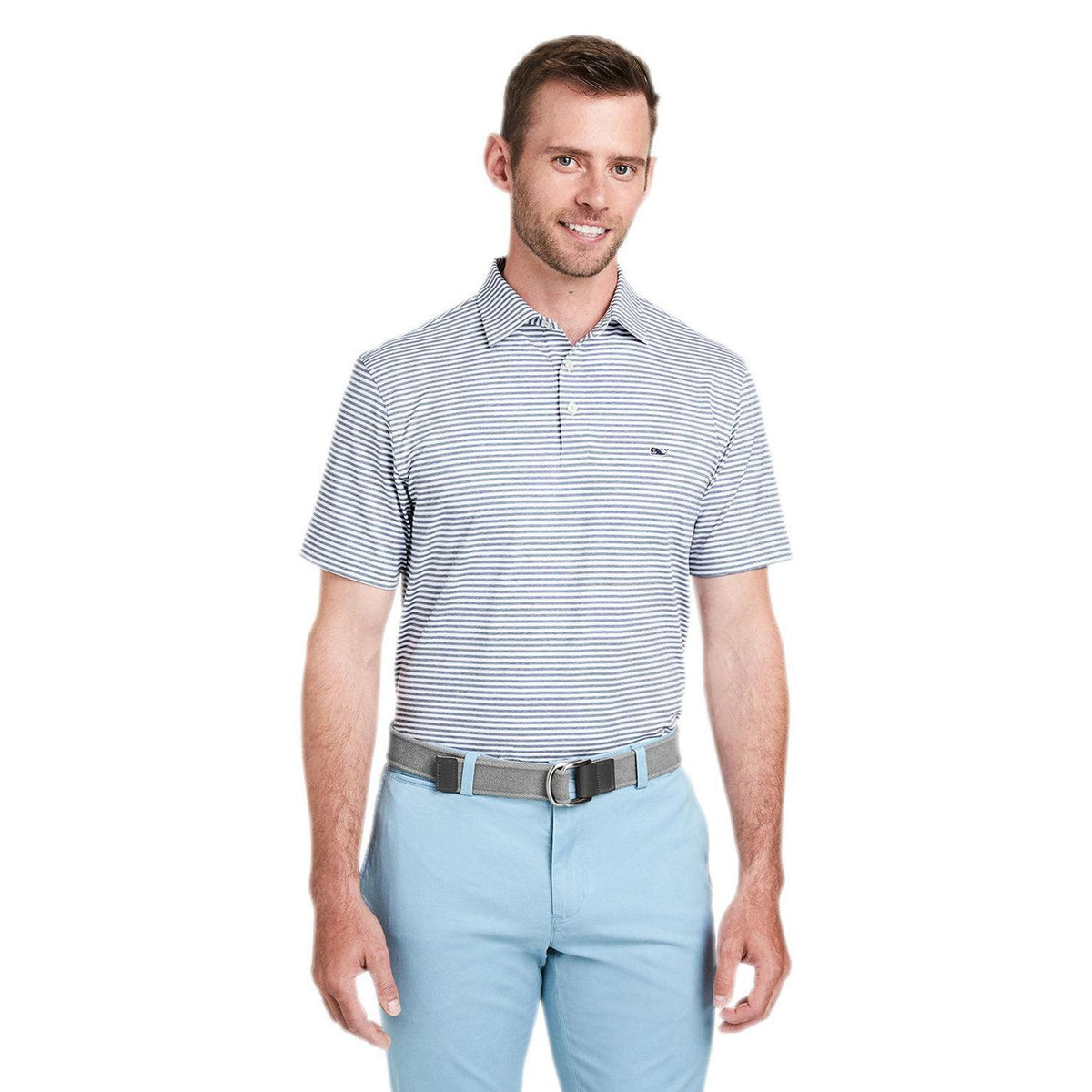 no-logo  Vineyard Vines Heathered Winstead Sankaty Polo-Polos-Vineyard Vines-Hammerhead-S-Thread Logic