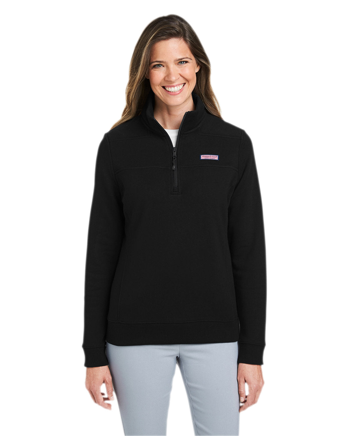  Vineyard Vines Ladies Collegiate Shep Shirt-Knits and Layering-Vineyard Vines-Jet Black-XS-Thread Logic