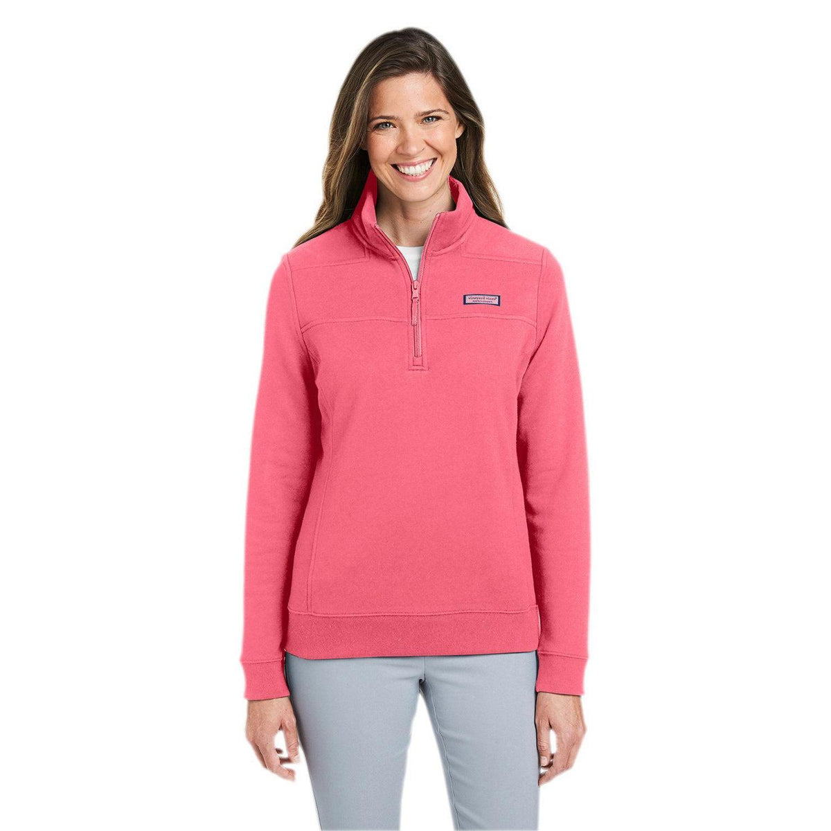 no-logo  Vineyard Vines Ladies Collegiate Shep Shirt-Knits and Layering-Vineyard Vines-Jetty Red-XS-Thread Logic