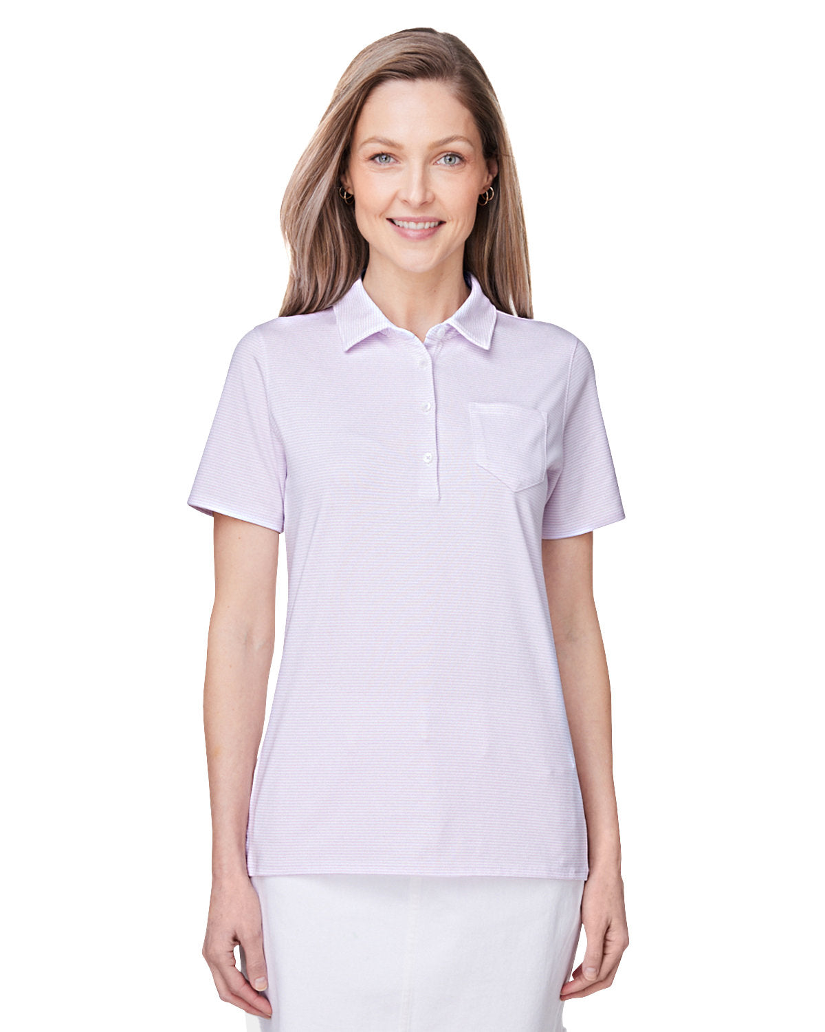  Vineyard Vines Ladies Fanshell Polo-Polos-Vineyard Vines-Lavander-XS-Thread Logic