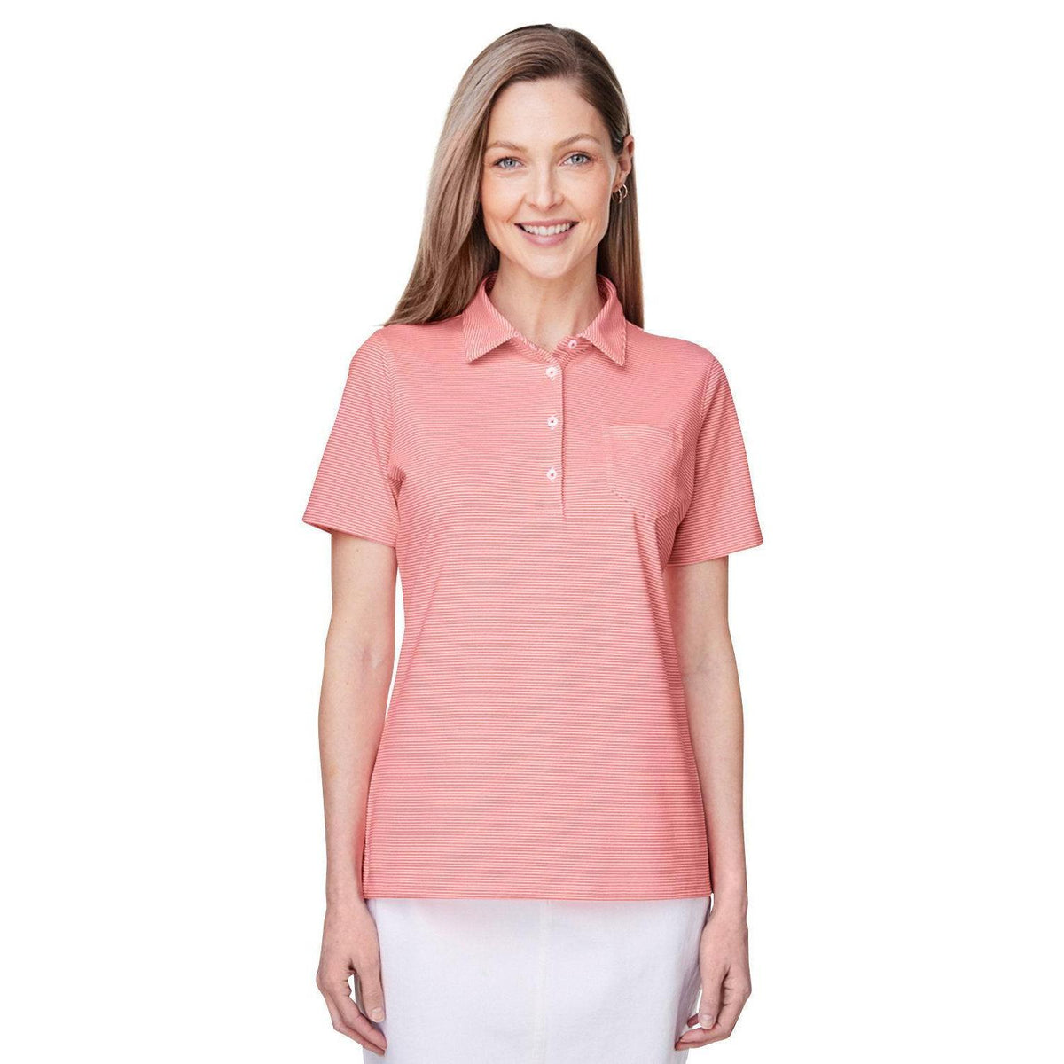 no-logo  Vineyard Vines Ladies Fanshell Polo-Polos-Vineyard Vines-Orange-XS-Thread Logic