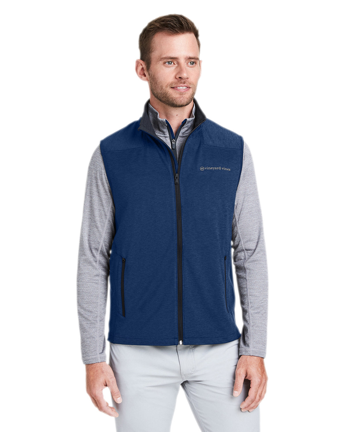  Vineyard Vines On-The-Go Shep Vest-Outerwear-Vineyard Vines-Deep Bay-S-Thread Logic