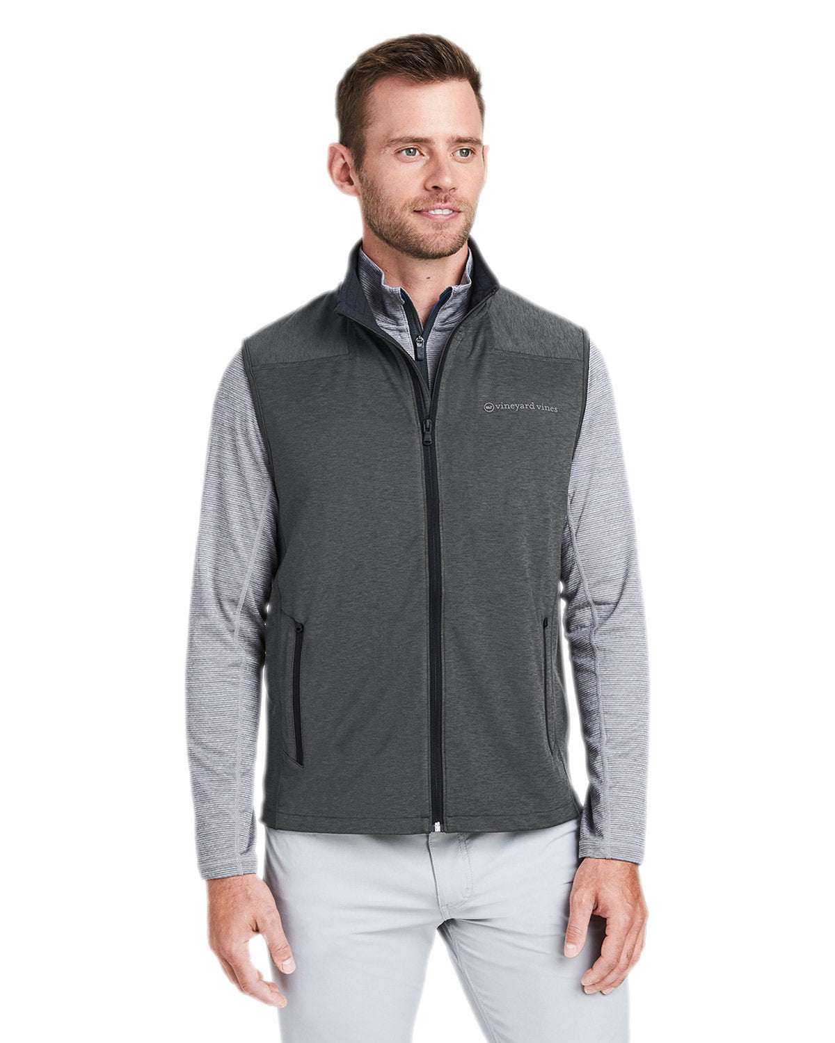  Vineyard Vines On-The-Go Shep Vest-Outerwear-Vineyard Vines-Jet Black-S-Thread Logic