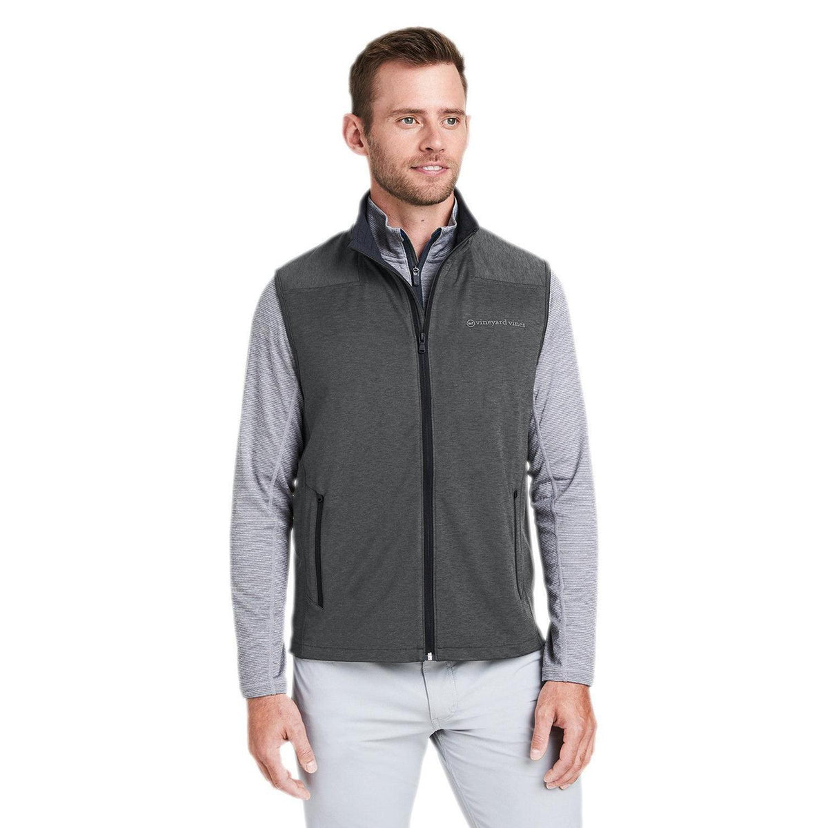 no-logo  Vineyard Vines On-The-Go Shep Vest-Outerwear-Vineyard Vines-Jet Black-S-Thread Logic