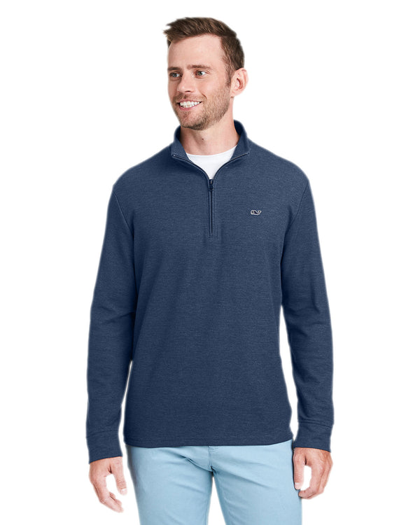  Vineyard Vines Saltwater Quarter-Zip Pullover-Knits and Layering-Vineyard Vines-Navy-S-Thread Logic