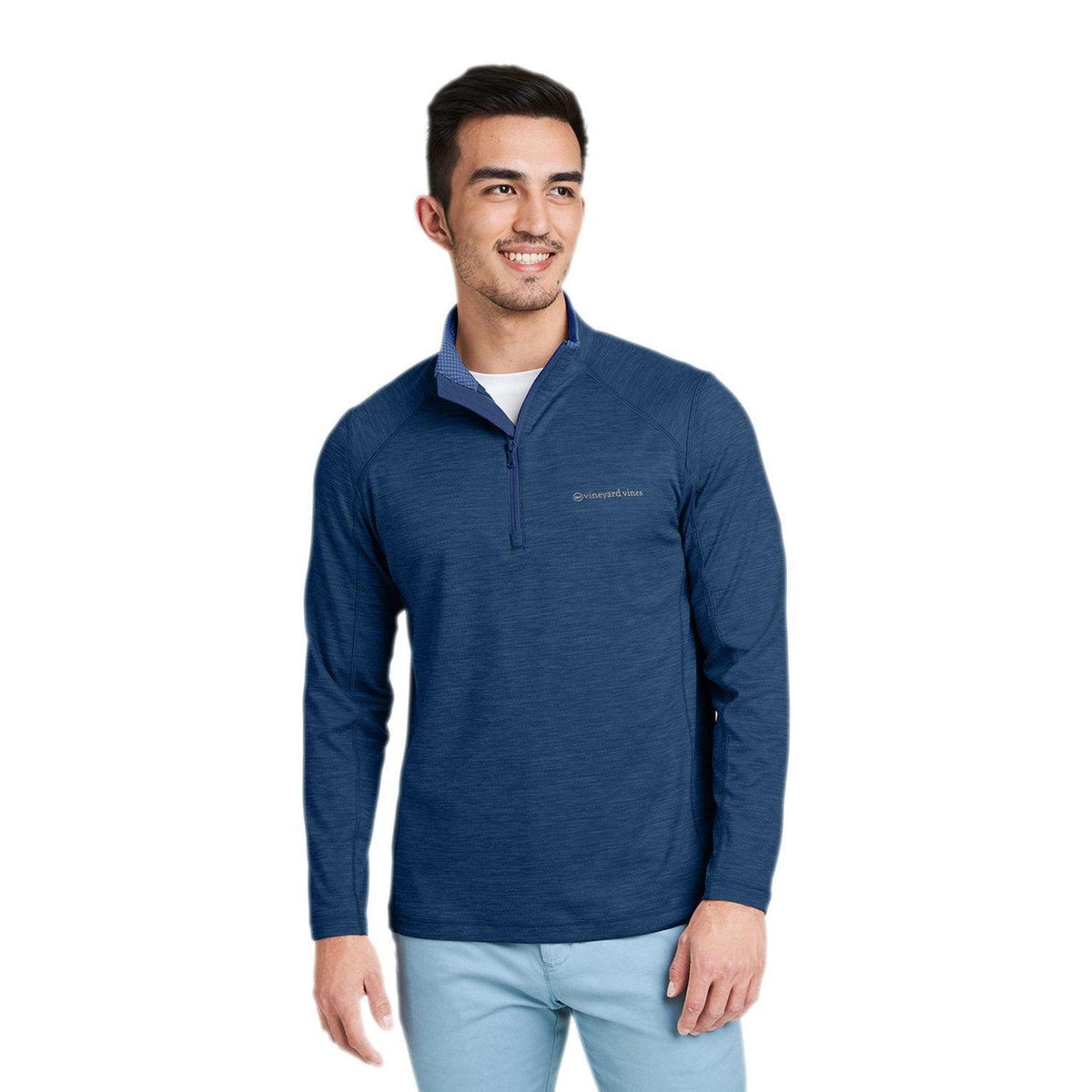 no-logo  Vineyard Vines Sankaty Quarter-Zip Pullover-Knits and Layering-Vineyard Vines-Vineyard Navy-S-Thread Logic