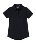 Straight Down Ladies Abbot Polo-Quarter Zips-Straight Down-Black-S-*Specialty Item* (may take longer to process and ship separately)-Thread Logic