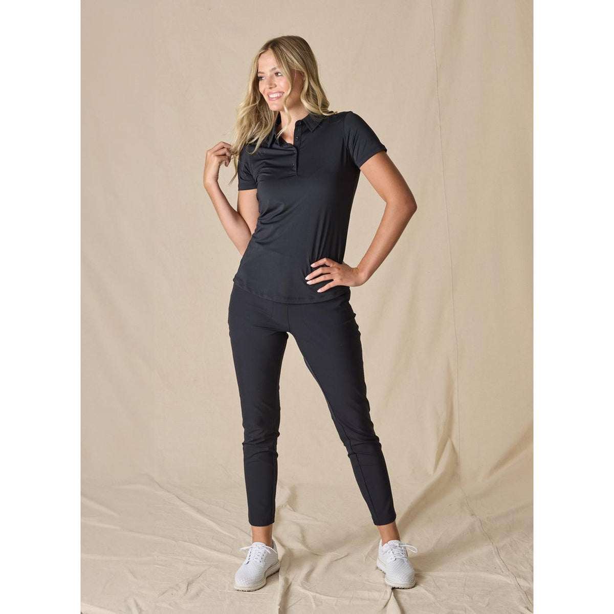 no-logo Straight Down Ladies Abbot Polo-Quarter Zips-Straight Down-Thread Logic