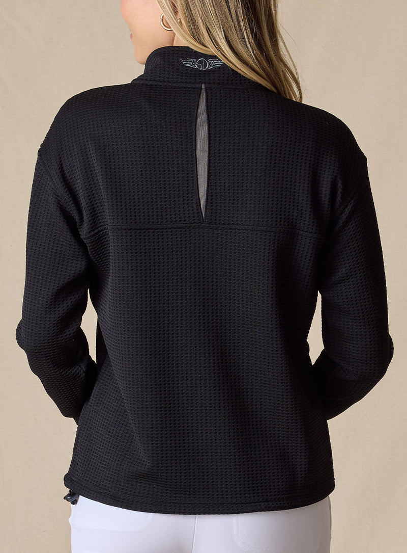 no-logo Straight Down Ladies Opal Quarter Zip-Quarter Zips-Straight Down-Thread Logic