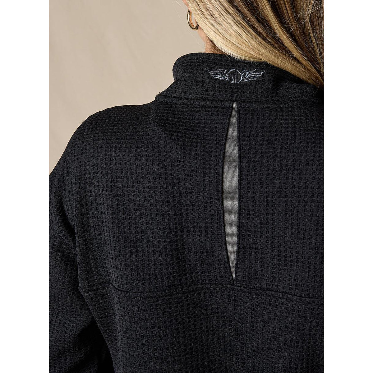 no-logo Straight Down Ladies Opal Quarter Zip-Quarter Zips-Straight Down-Thread Logic